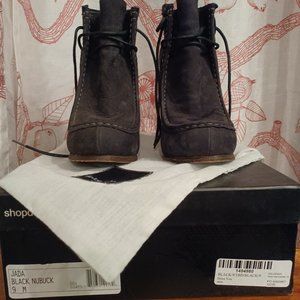 Dolce Vita Black Nubuck Booties